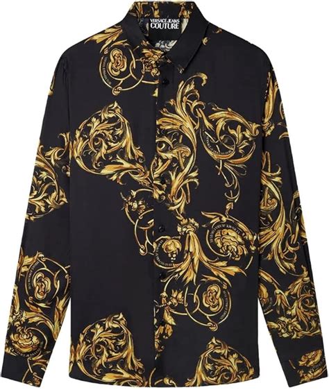 camicia barocco uomo versace|Camicie Versace uomo .